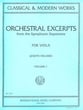 ORCHESTRAL EXCERPTS VIOLA #1 cover